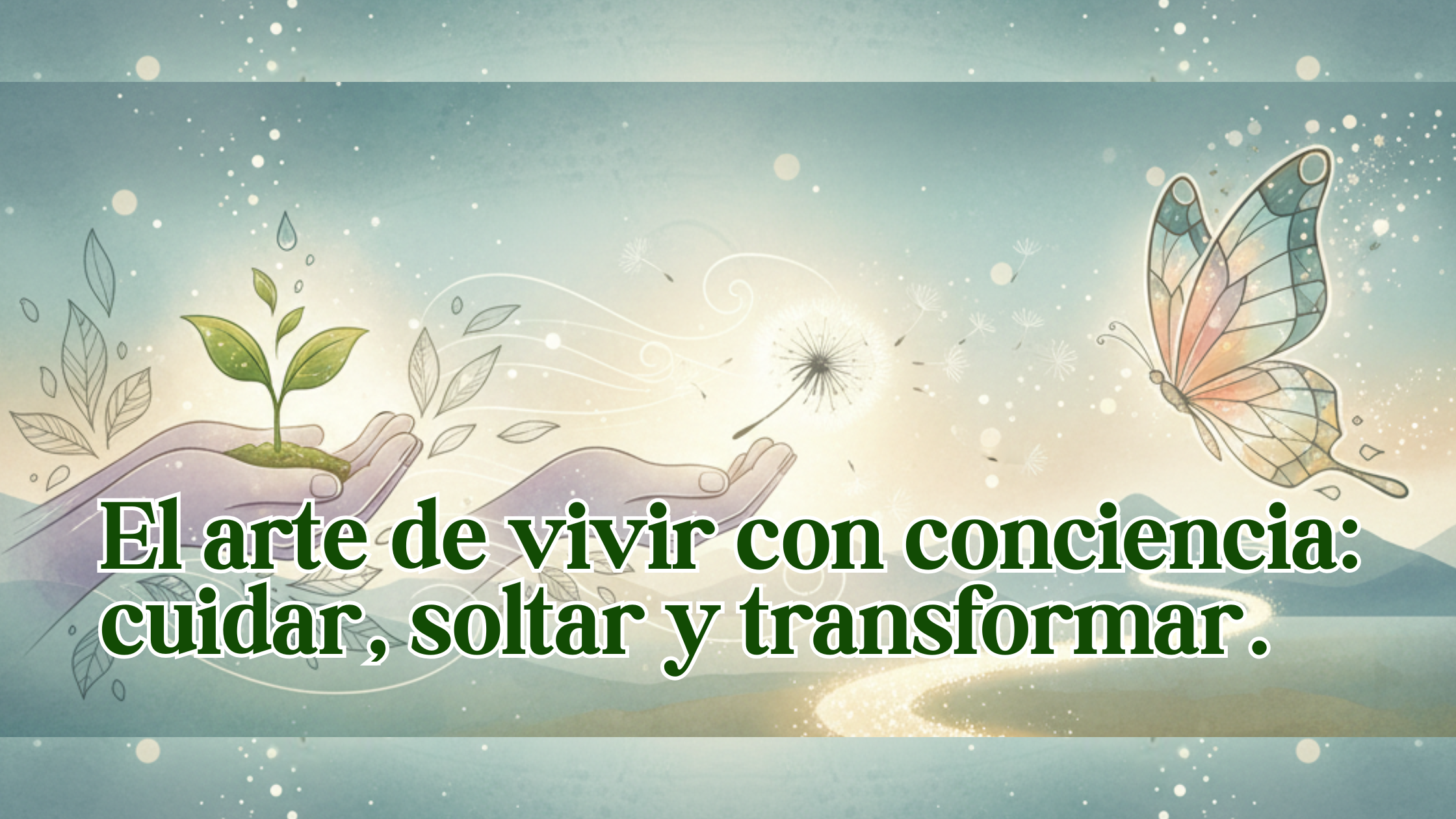 El arte de vivir con conciencia: cuidar, soltar y transformar.